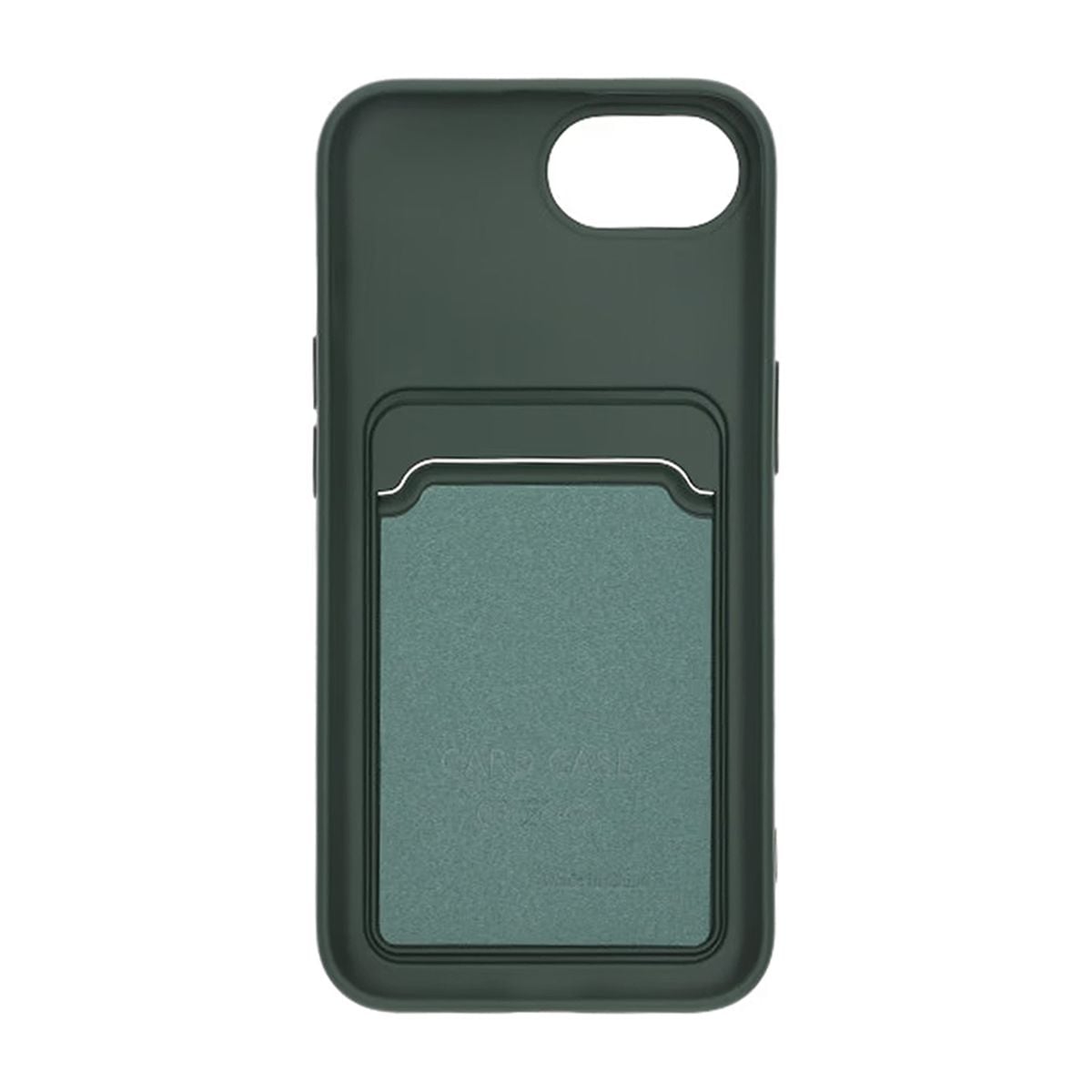 iPhone 16e Mobilskal Silikon med Korthållare - Grön image 3