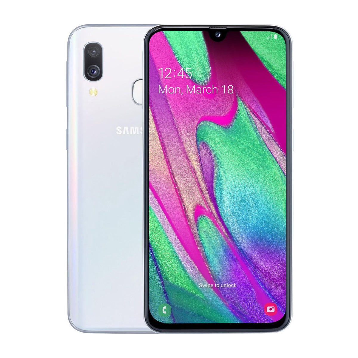 Begagnad Samsung Galaxy A40 64GB Vit - Använt skick image 1