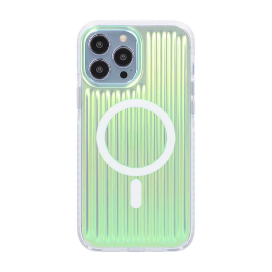 iPhone 13/12 Pro Max Stöttåligt Mobilskal Magsafe Reflektionsfärg - Grön image 3