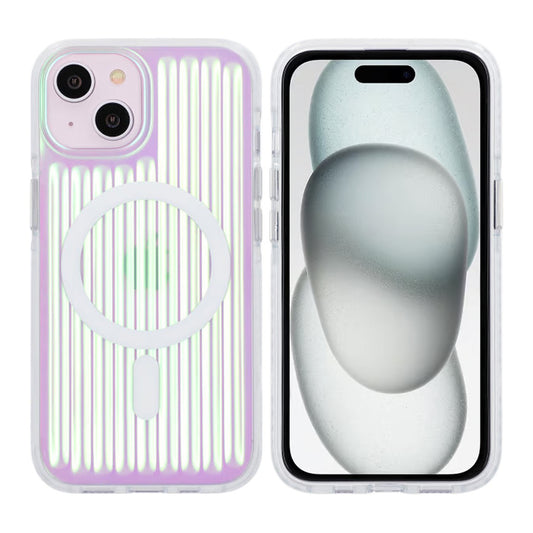 iPhone 15/14/13 Stöttåligt Mobilskal Magsafe Reflektionsfärg - Grön image 1