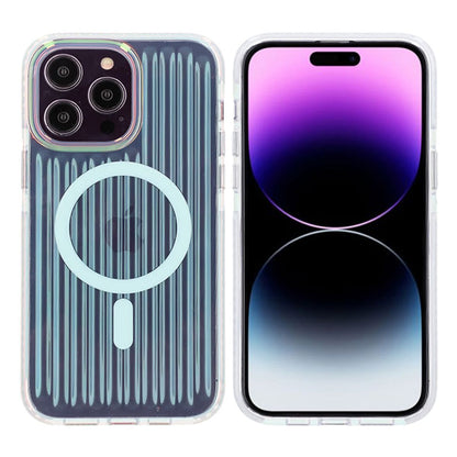 iPhone 14 Pro Stöttåligt Mobilskal Magsafe Reflektionsfärg - Blå image 1