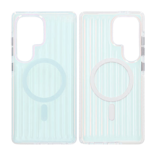 Samsung Galaxy S25 Ultra Stöttåligt Mobilskal Magsafe Reflektionsfärg - Blå image 1