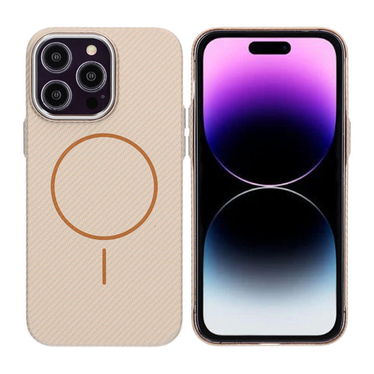 iPhone 14 Pro Mobilskal Carbonmönstrad - Guld image 1