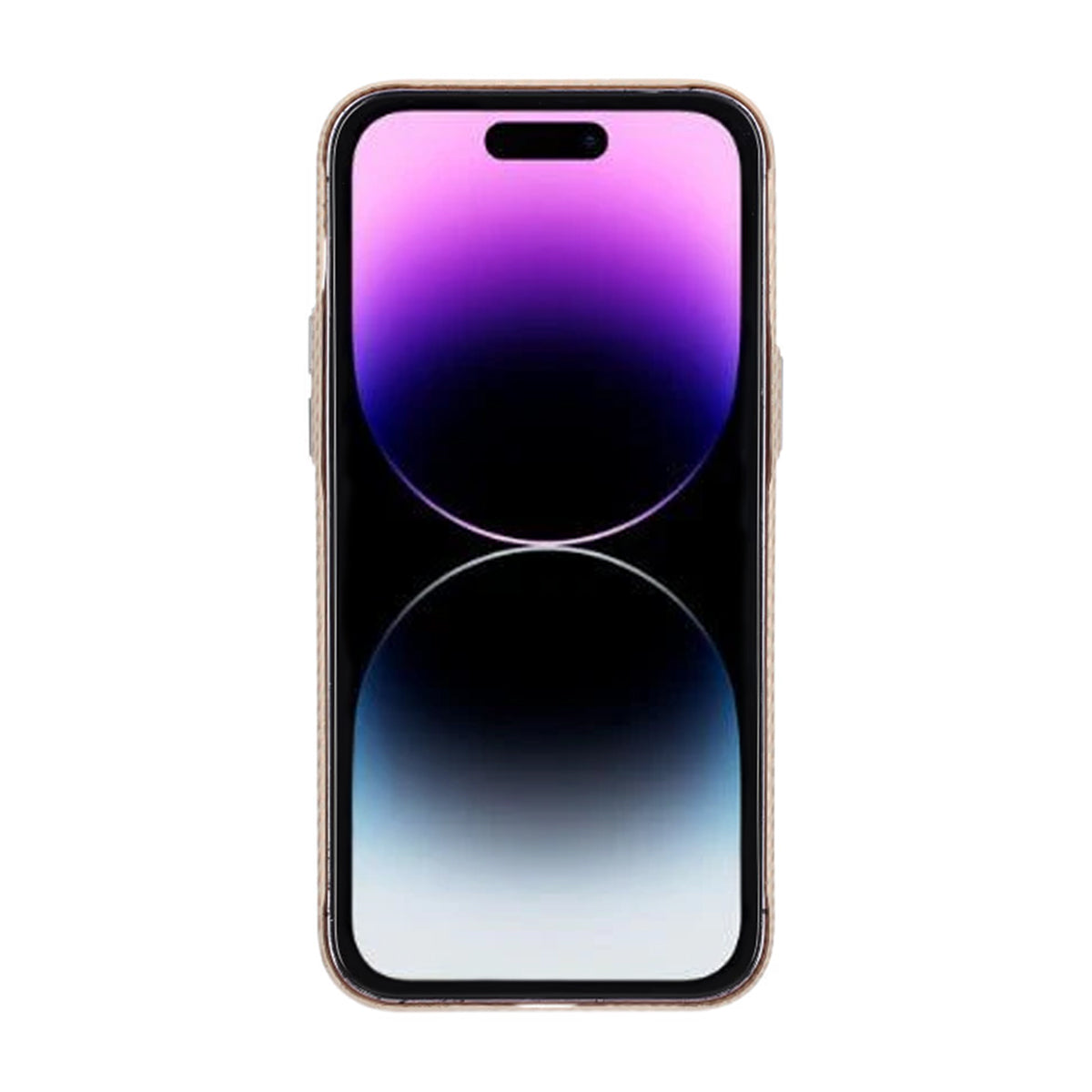 iPhone 14 Pro Mobilskal Carbonmönstrad - Guld image 2