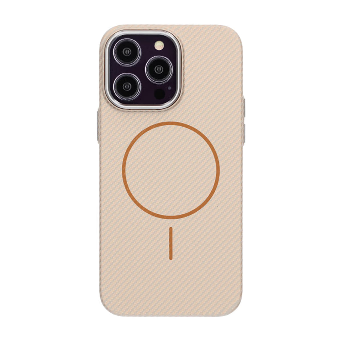 iPhone 14 Pro Mobilskal Carbonmönstrad - Guld image 3