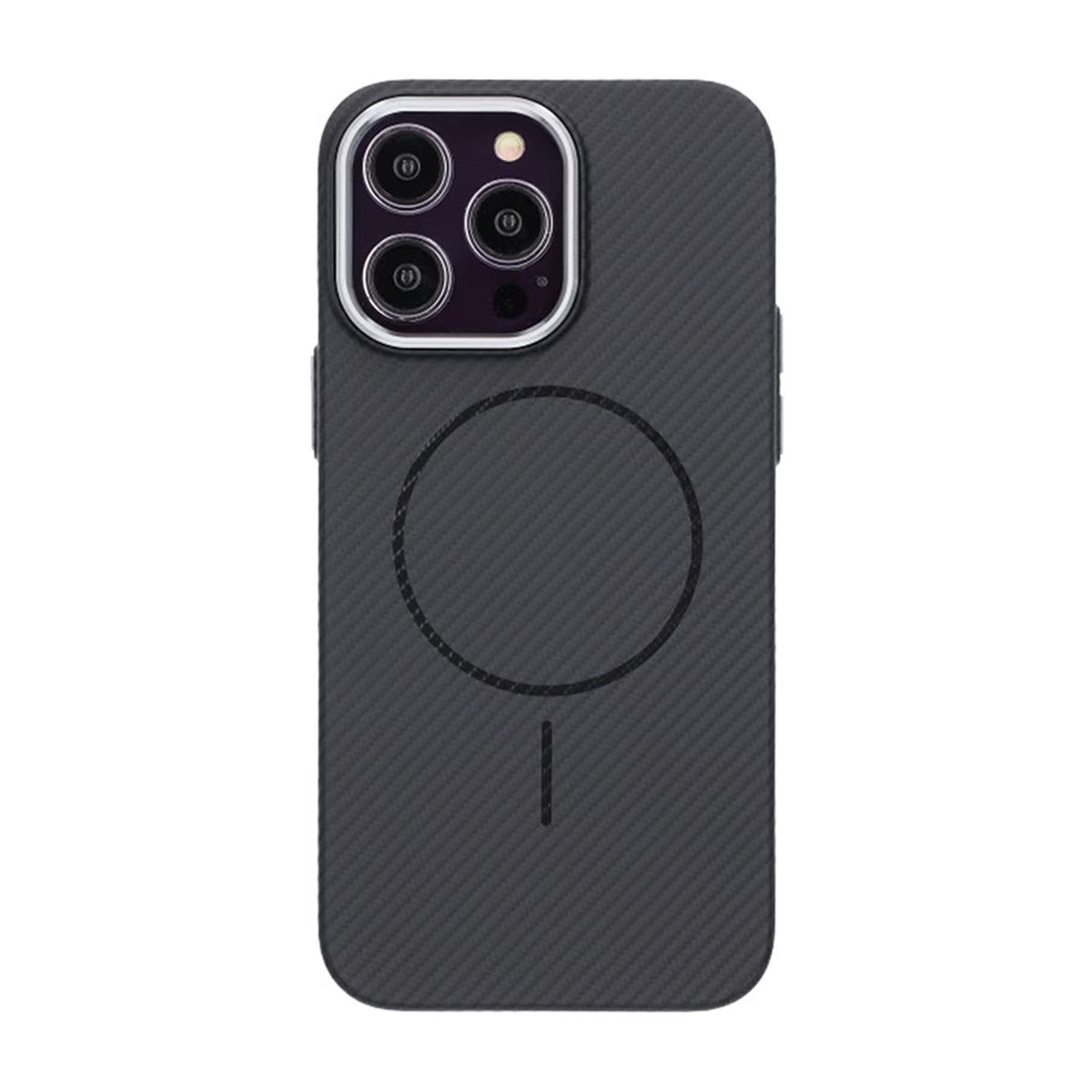 iPhone 14 Pro Max Mobilskal Carbonmönstrad - Svart image 3