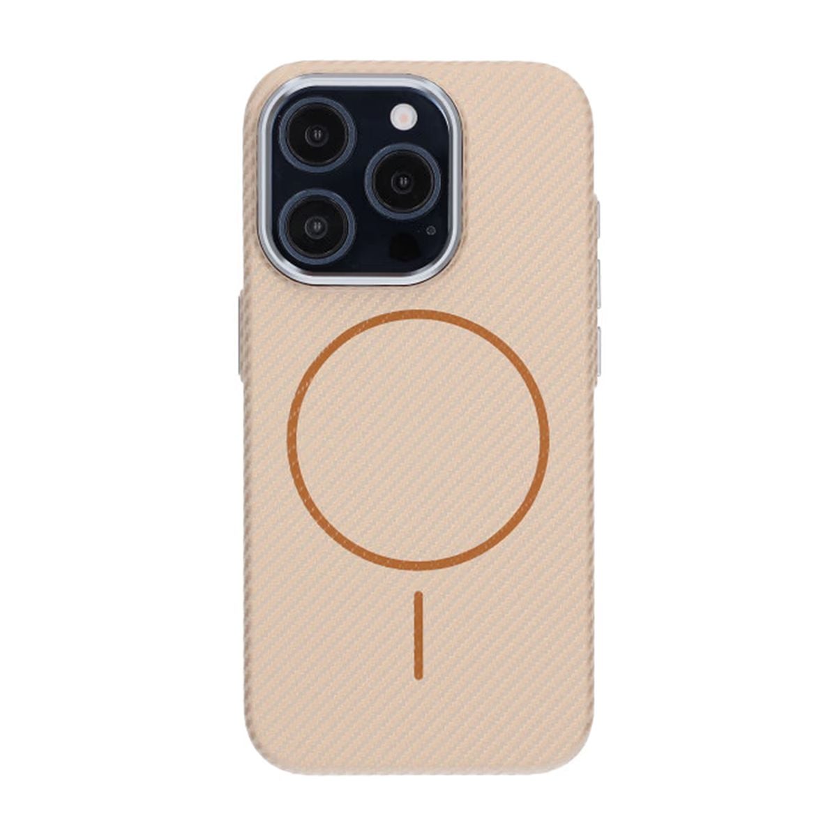 iPhone 15 Pro Mobilskal Carbonmönstrad - Guld image 3