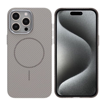 iPhone 15 Pro Max Mobilskal Carbonmönstrad - Grå image 1