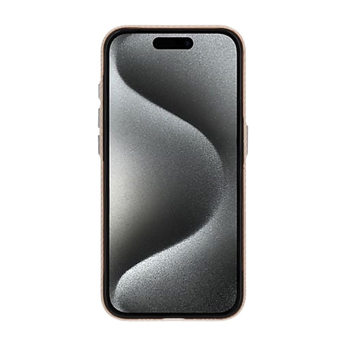 iPhone 15 Pro Max Mobilskal Carbonmönstrad - Guld image 2