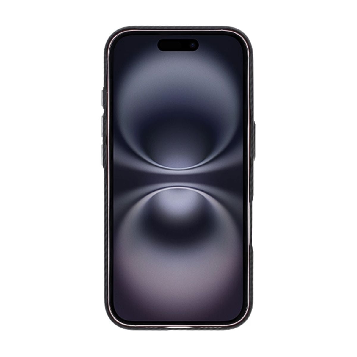 iPhone 16 Mobilskal Carbonmönstrad - Svart image 2