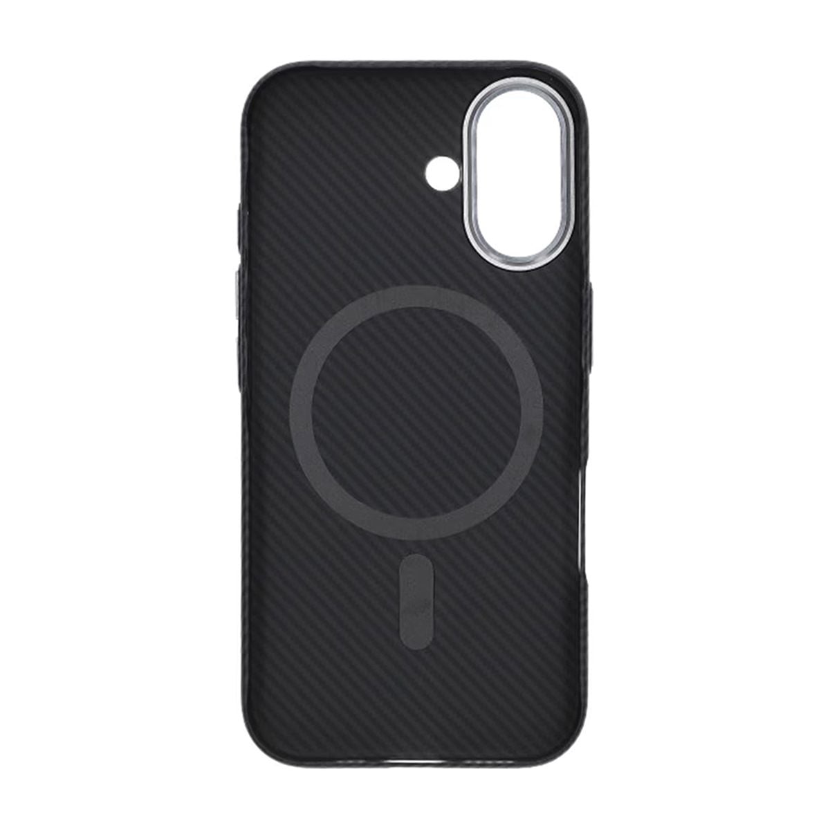 iPhone 16 Mobilskal Carbonmönstrad - Svart image 5