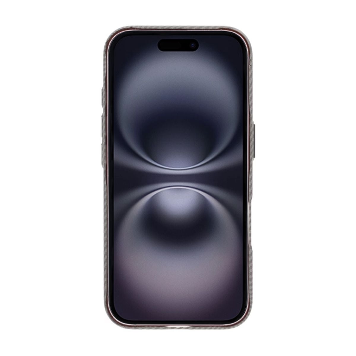 iPhone 16 Mobilskal Carbonmönstrad - Grå image 2