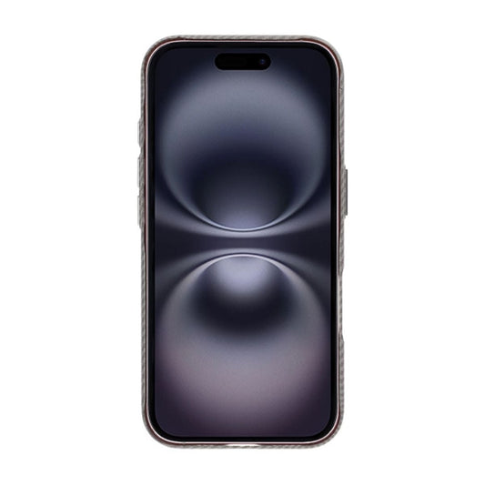 iPhone 16 Mobilskal Carbonmönstrad - Grå image 2