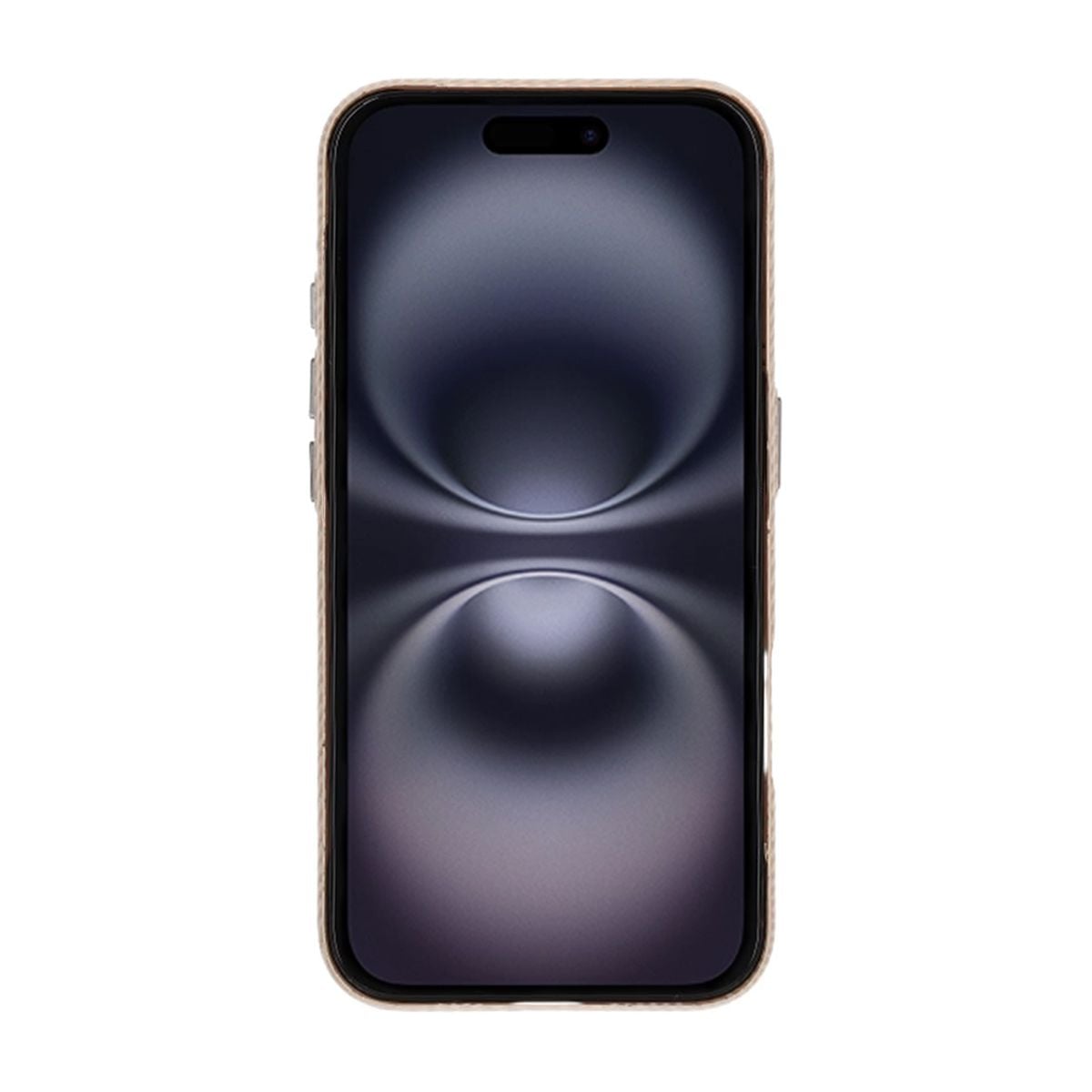 iPhone 16 Mobilskal Carbonmönstrad - Guld image 2