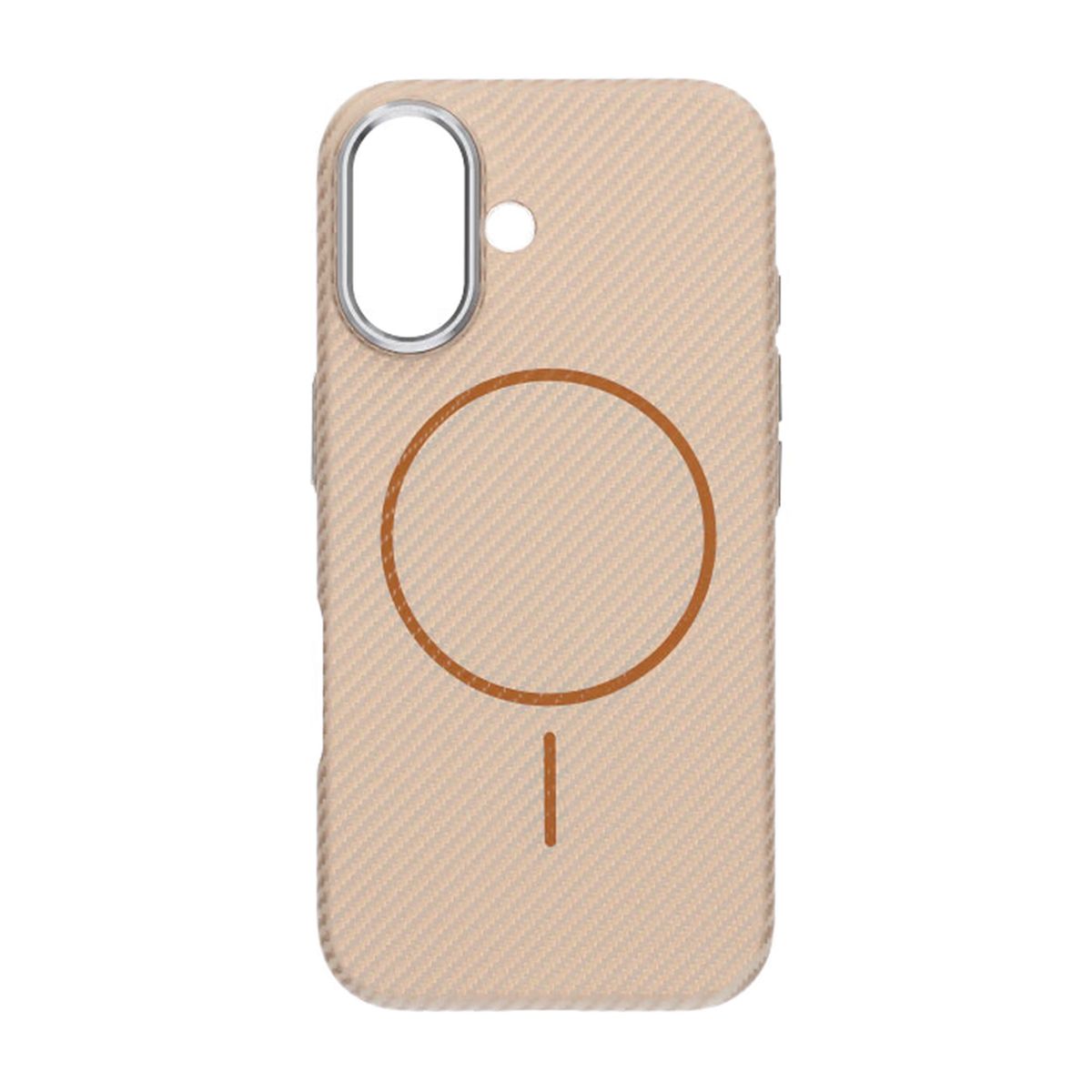 iPhone 16 Mobilskal Carbonmönstrad - Guld image 4