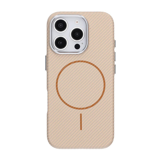 iPhone 16 Pro Mobilskal Carbonmönstrad - Guld image 3