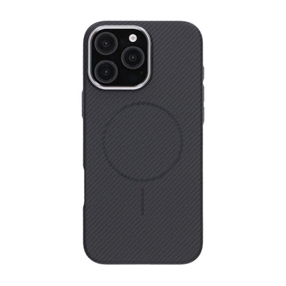 iPhone 16 Pro Max Mobilskal Carbonmönstrad - Svart image 3