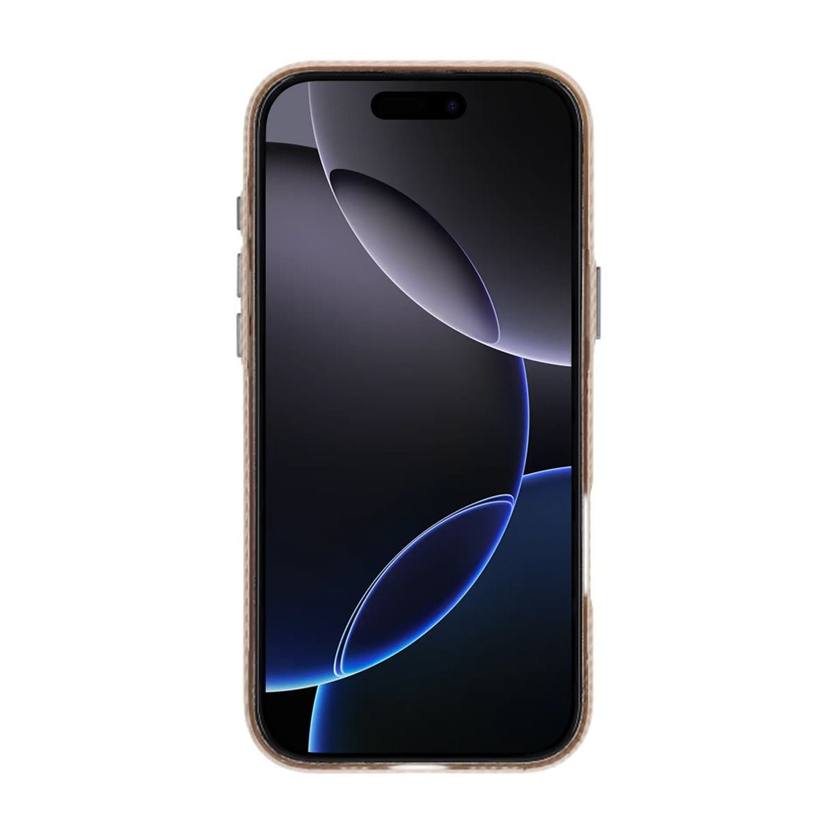 iPhone 16 Pro Max Mobilskal Carbonmönstrad - Guld image 2