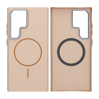 Samsung Galaxy S24 Ultra Mobilskal Carbonmönstrad - Guld image 1