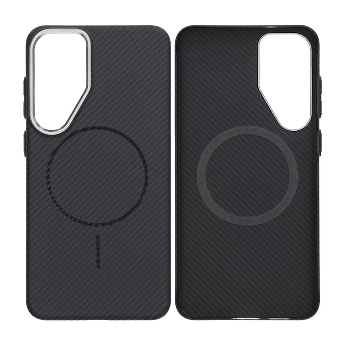Samsung Galaxy S25 Plus Mobilskal Carbonmönstrad - Svart image 1