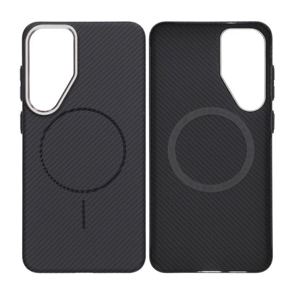 Samsung Galaxy S25 Plus Mobilskal Carbonmönstrad - Svart image 1