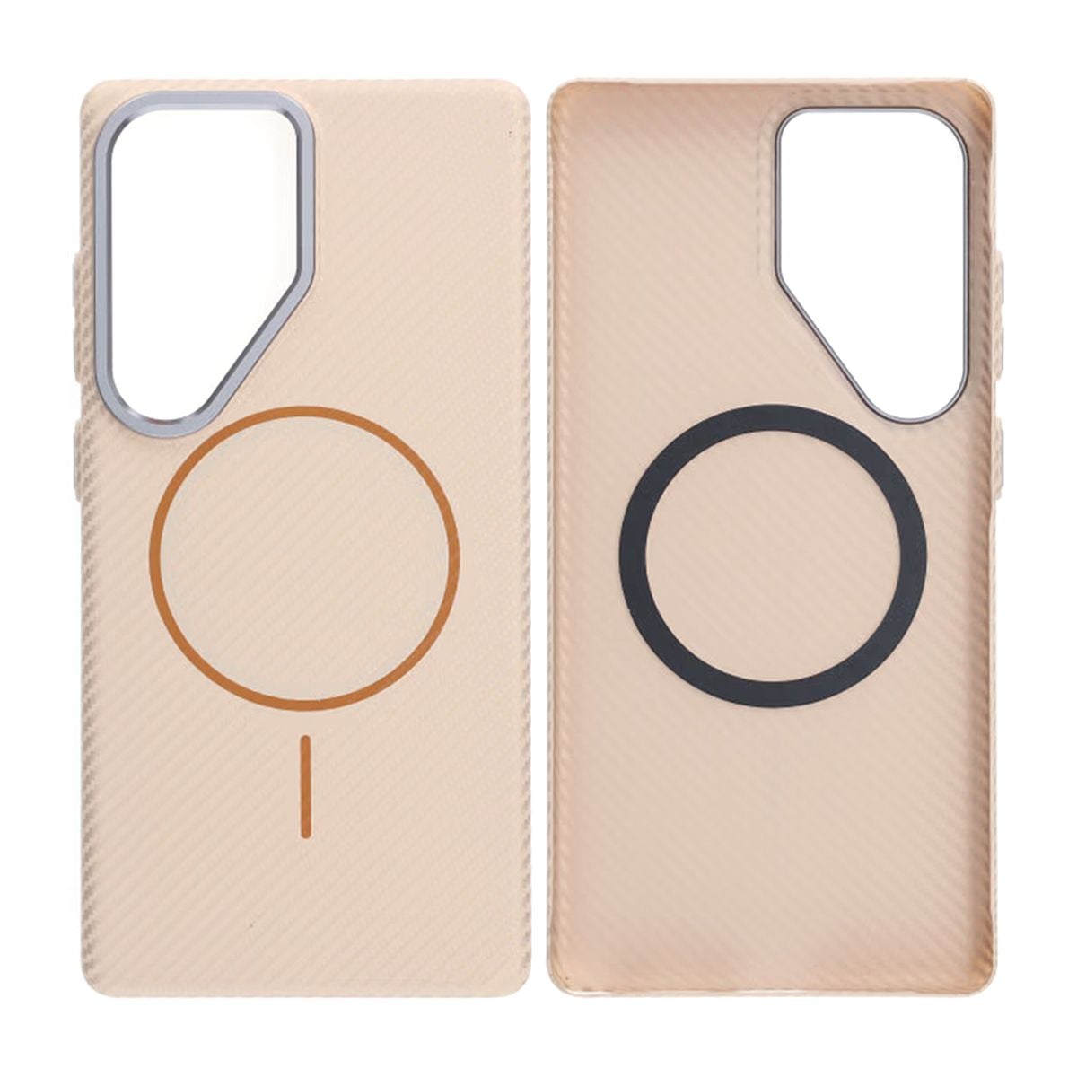 Samsung Galaxy S25 Ultra Mobilskal Carbonmönstrad - Guld image 1