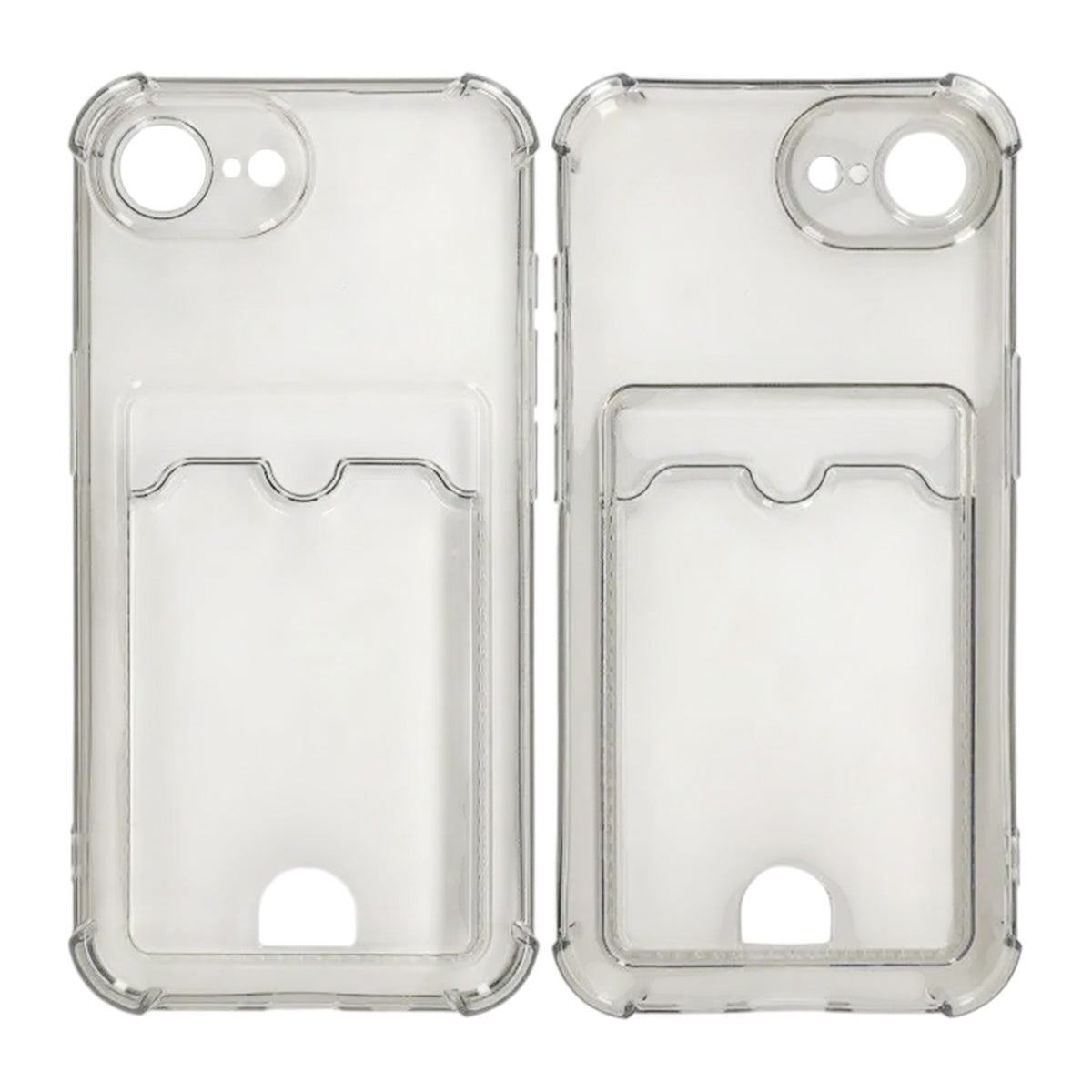 iPhone 16e Mobilskal Stöttåligt med Korthållare - Svart image 1