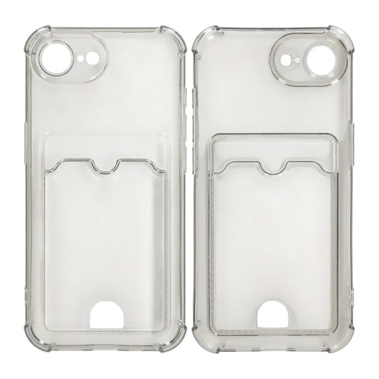 iPhone 16e Mobilskal Stöttåligt med Korthållare - Svart image 1