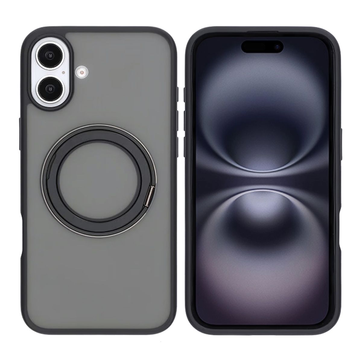 iPhone 16 Plus Mobilskal med Magsafe Stativ - Svart image 1
