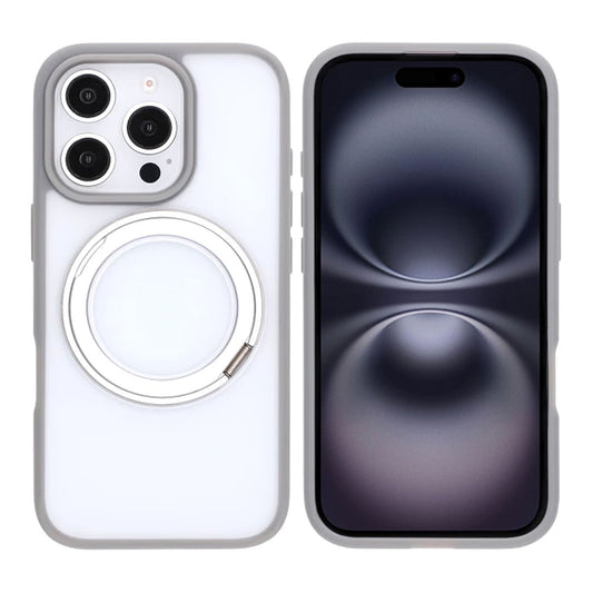 iPhone 16 Pro Max Mobilskal med Magsafe Stativ - Grå image 1