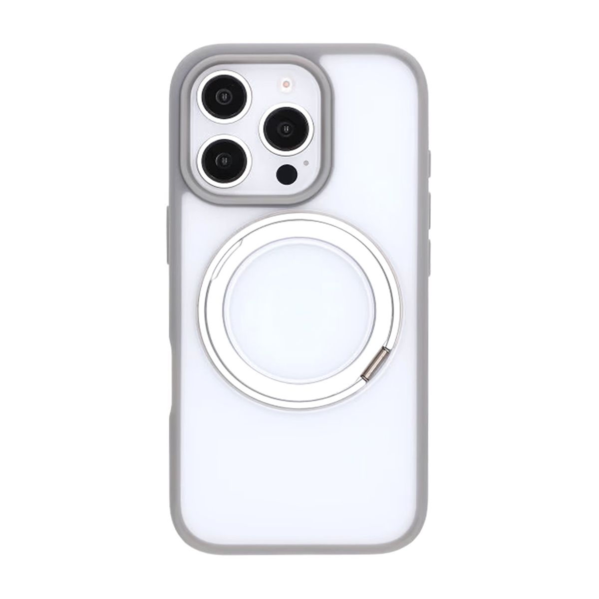 iPhone 16 Pro Max Mobilskal med Magsafe Stativ - Grå image 3