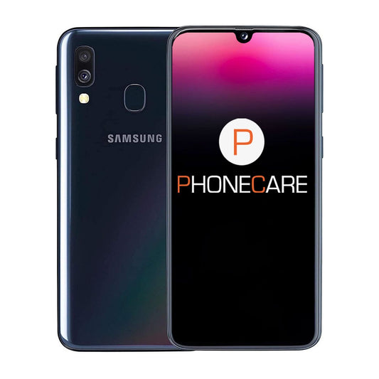 Begagnad Samsung Galaxy A40 (2019) Dual 64GB Svart - Mycket bra skick (A) image 1