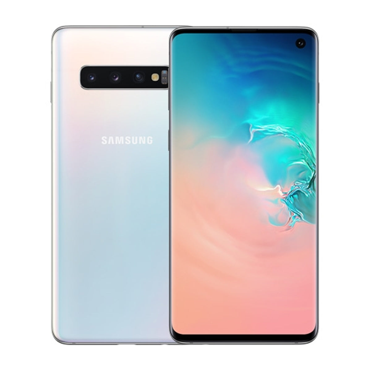 Begagnad Samsung Galaxy S10 Dual 128GB Vit – Mycket bra skick (A) image 1