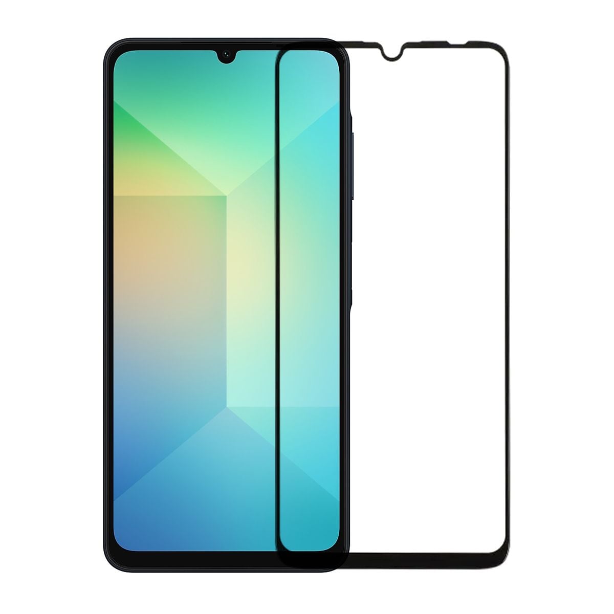 Skärmskydd Samsung Galaxy A06 med Aluminimum ram image 1