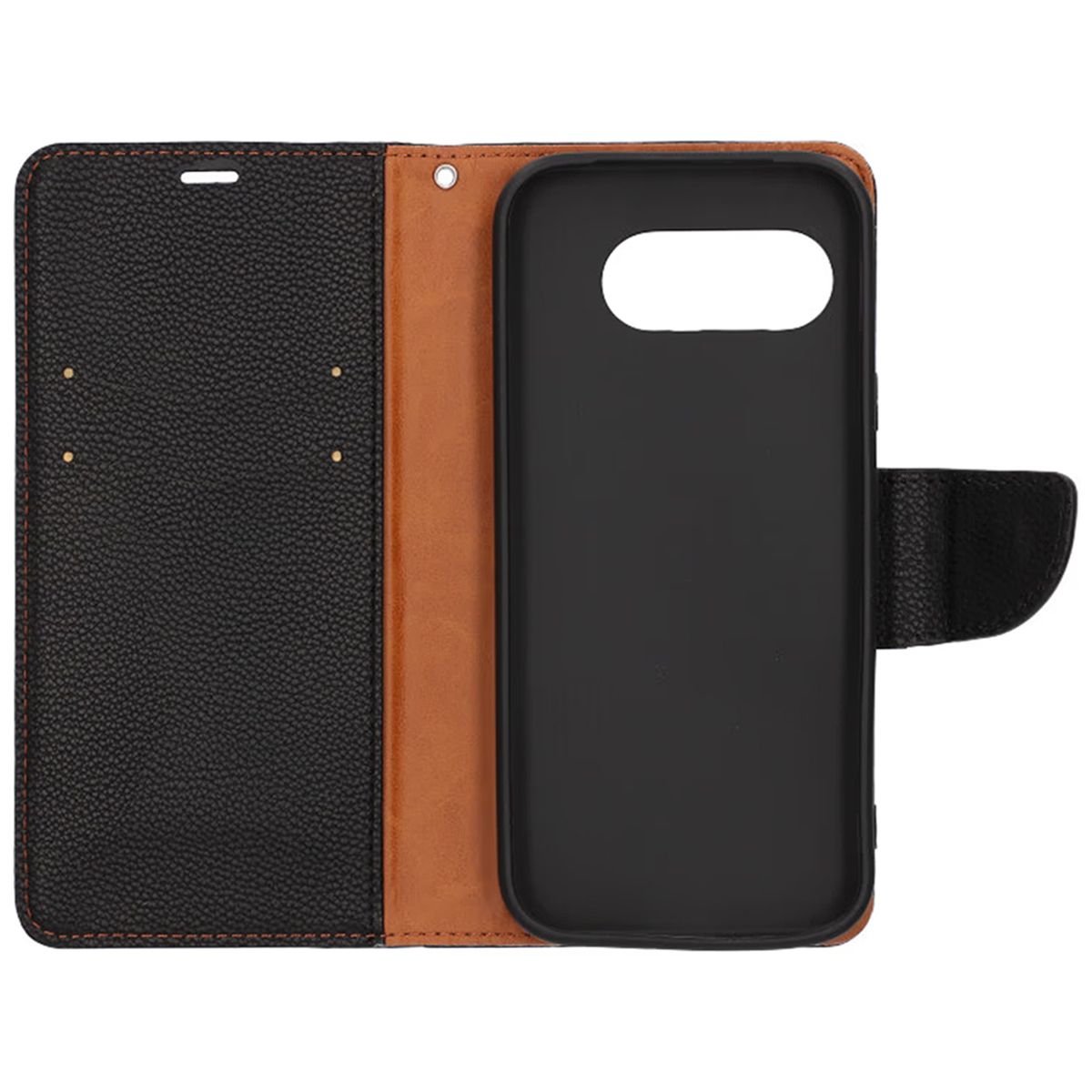 Google Pixel 9A Plånboksfodral med kortfack  - Svart image 2