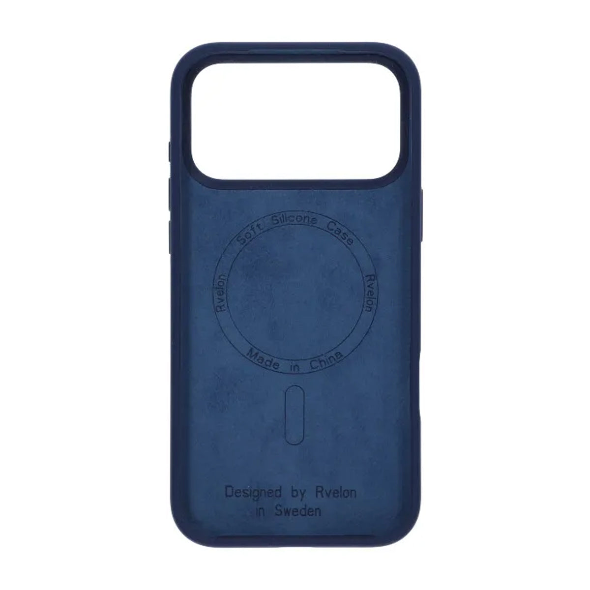 Rvelon Mobilskal Silikon MagSafe för iPhone 17 Pro - Mörkblå image 3