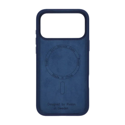 Rvelon Mobilskal Silikon MagSafe för iPhone 17 Pro - Mörkblå image 3