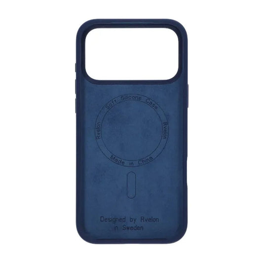 Rvelon Mobilskal Silikon MagSafe för iPhone 17 Pro - Mörkblå image 3
