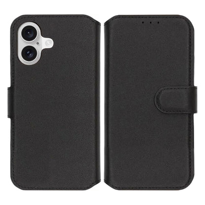 Rvelon Plånboksfodral Äkta Läder för iPhone 17 - Svart image 1