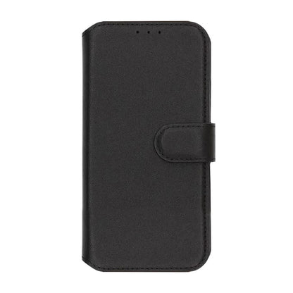 Rvelon Plånboksfodral Äkta Läder för iPhone 17 - Svart image 4