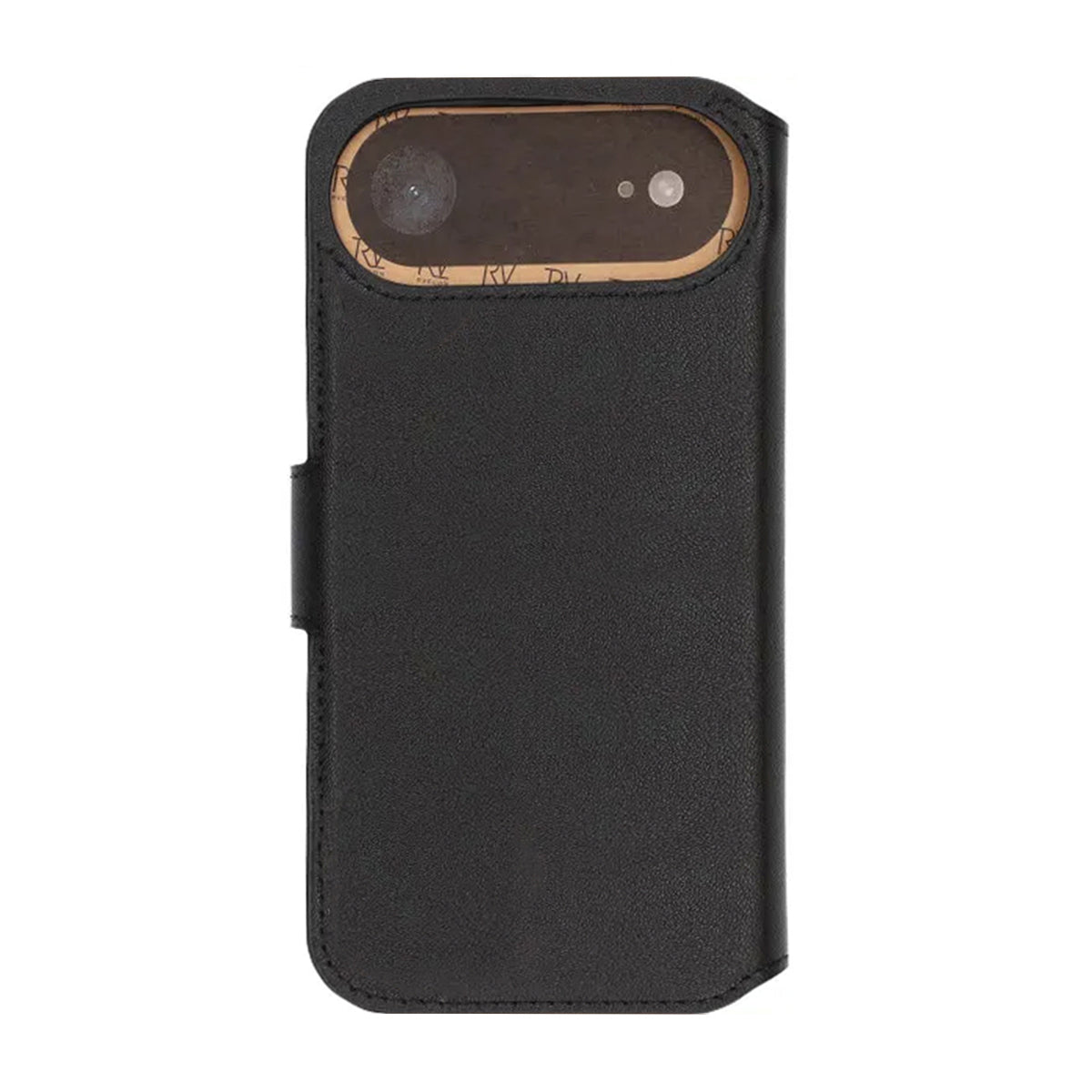 Rvelon Plånboksfodral Äkta Läder för iPhone Air - Svart image 3