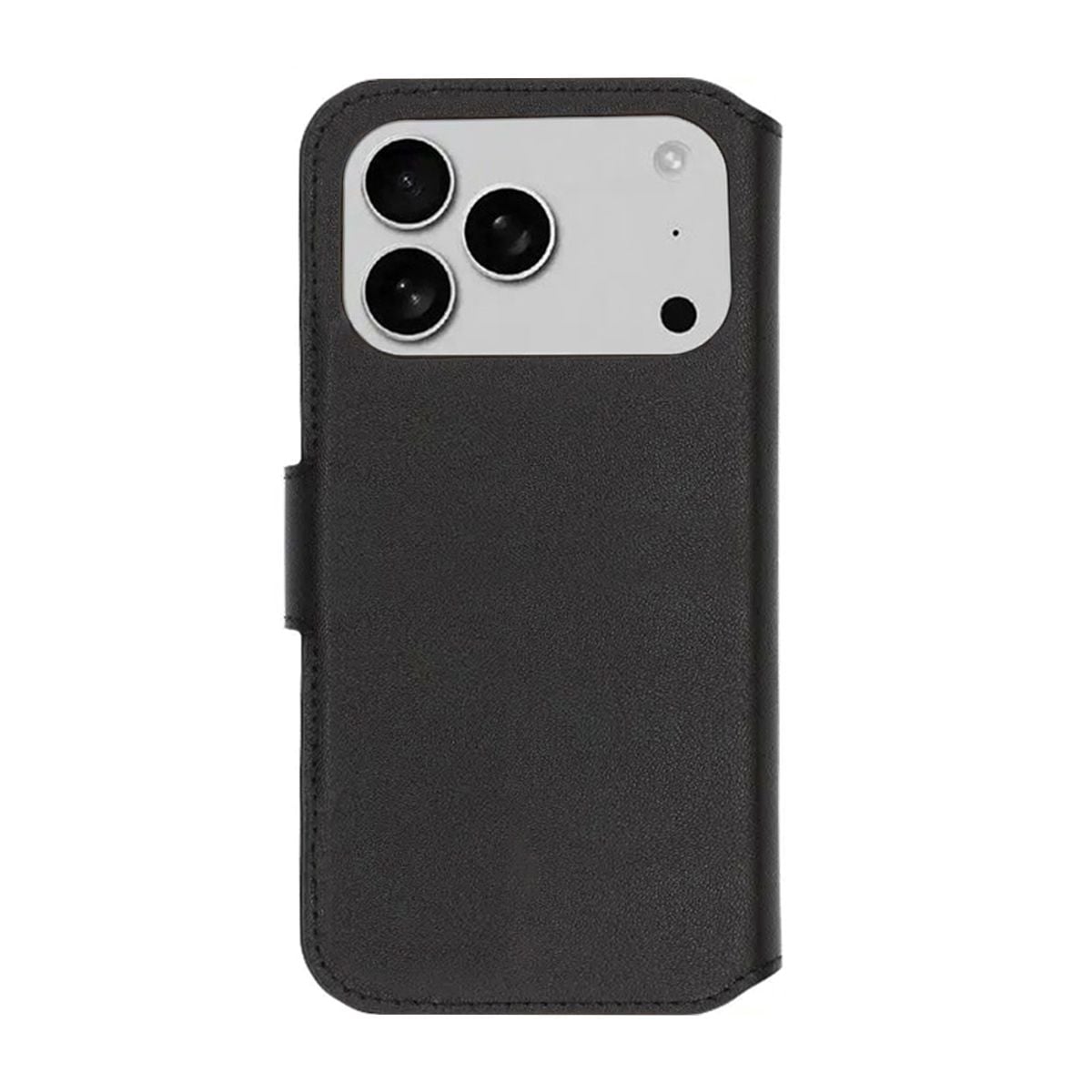 Rvelon Plånboksfodral Äkta Läder för iPhone 17 Pro - Svart image 4