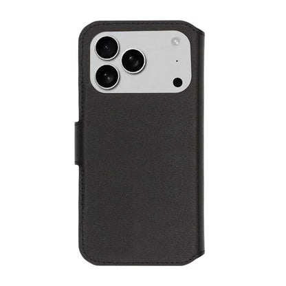 Rvelon Plånboksfodral Äkta Läder för iPhone 17 Pro - Svart image 4