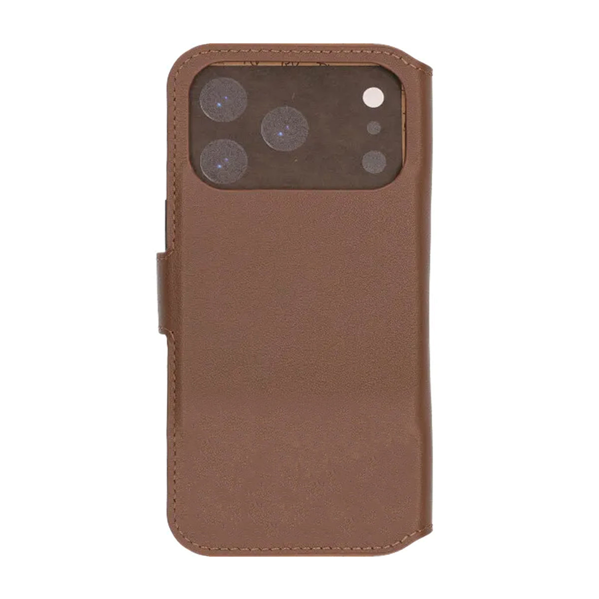 Rvelon Plånboksfodral Äkta Läder för iPhone 17 Pro - Brun image 3