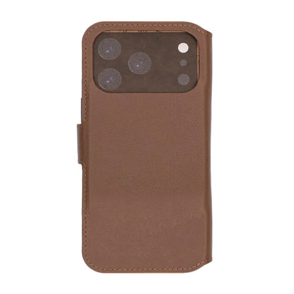 Rvelon Plånboksfodral Äkta Läder för iPhone 17 Pro - Brun image 3