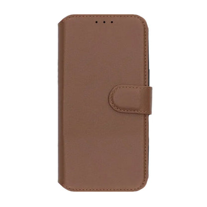 Rvelon Plånboksfodral Äkta Läder för iPhone 17 Pro - Brun image 4