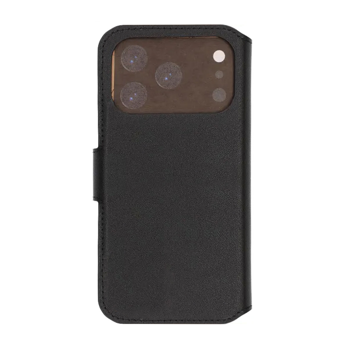 Rvelon Plånboksfodral Äkta Läder för iPhone 17 Pro Max - Svart image 3