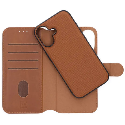 Rvelon Plånboksfodral Magnet för iPhone 17 - Brun image 2