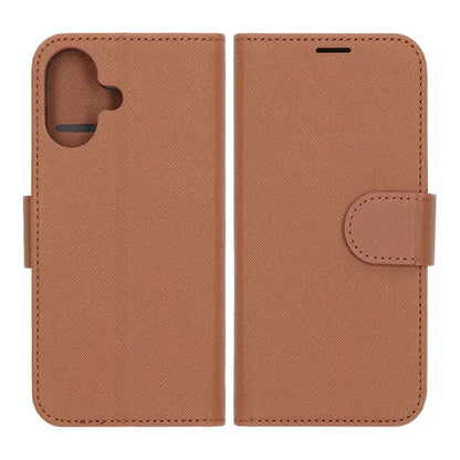 Plånboksfodral med stativ till iPhone 17 - Brun image 1