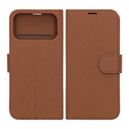 Plånboksfodral med stativ till iPhone 17 Pro - Brun image 1